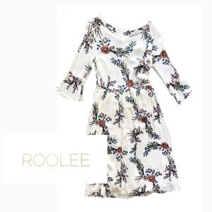 ROOLEE Floral Midi Dress! Size S